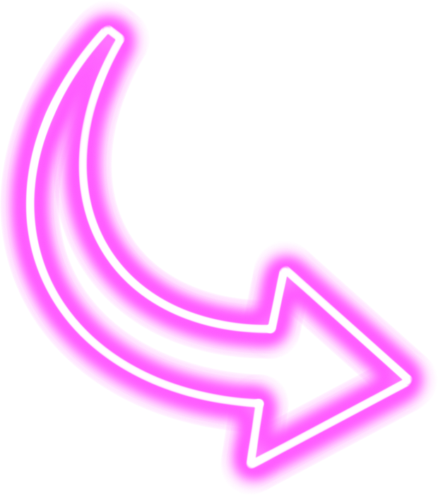 Pink neon arrow